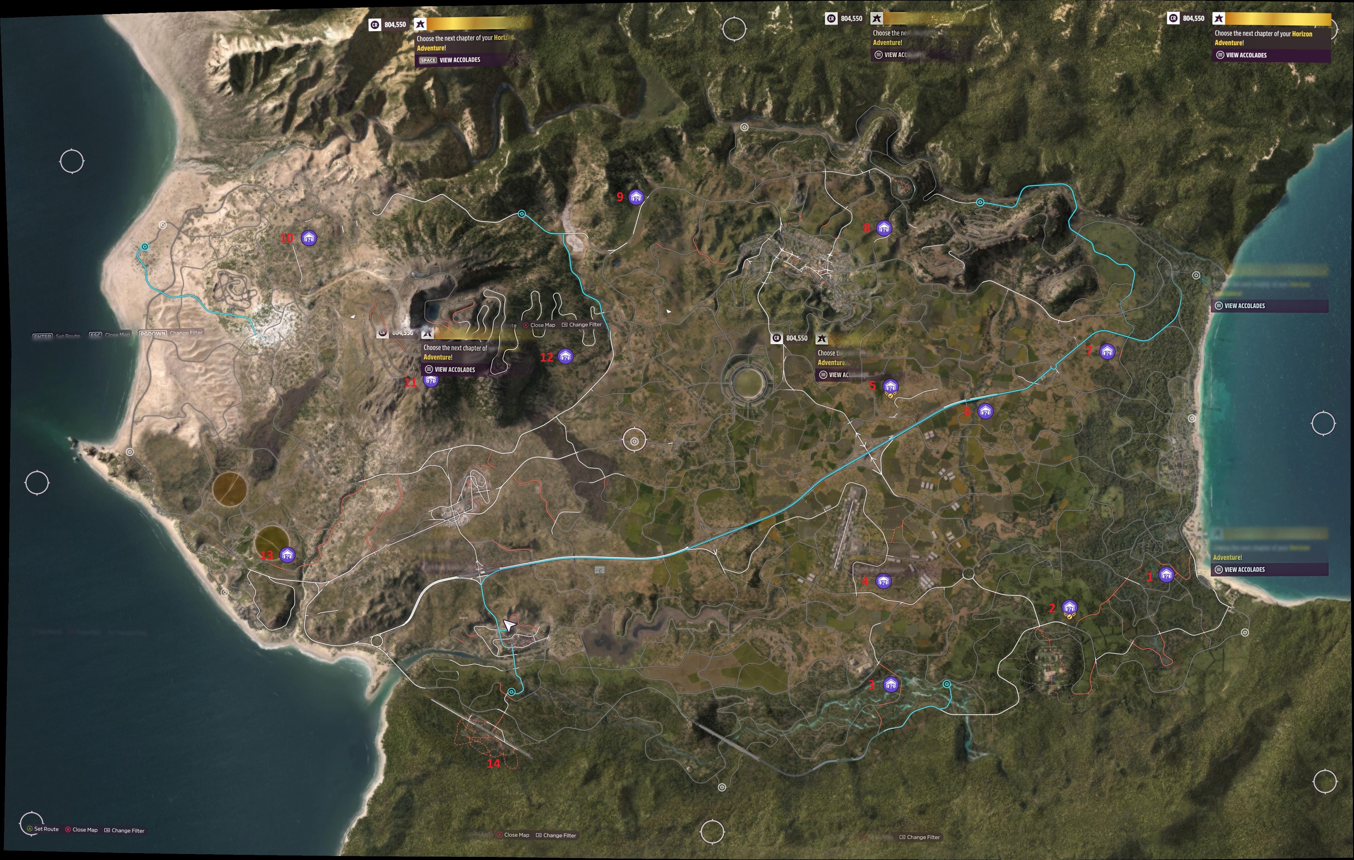 Forza Horizon 5 Barn Finds, map for hidden cars VG247